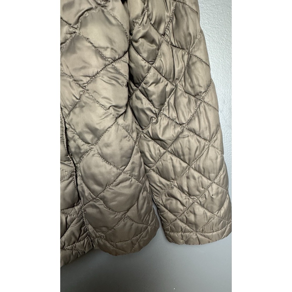 L.L. Bean Woman's Nylon Jacket Size XL Grey Packable Puffer Notes - Picture 3 of 11